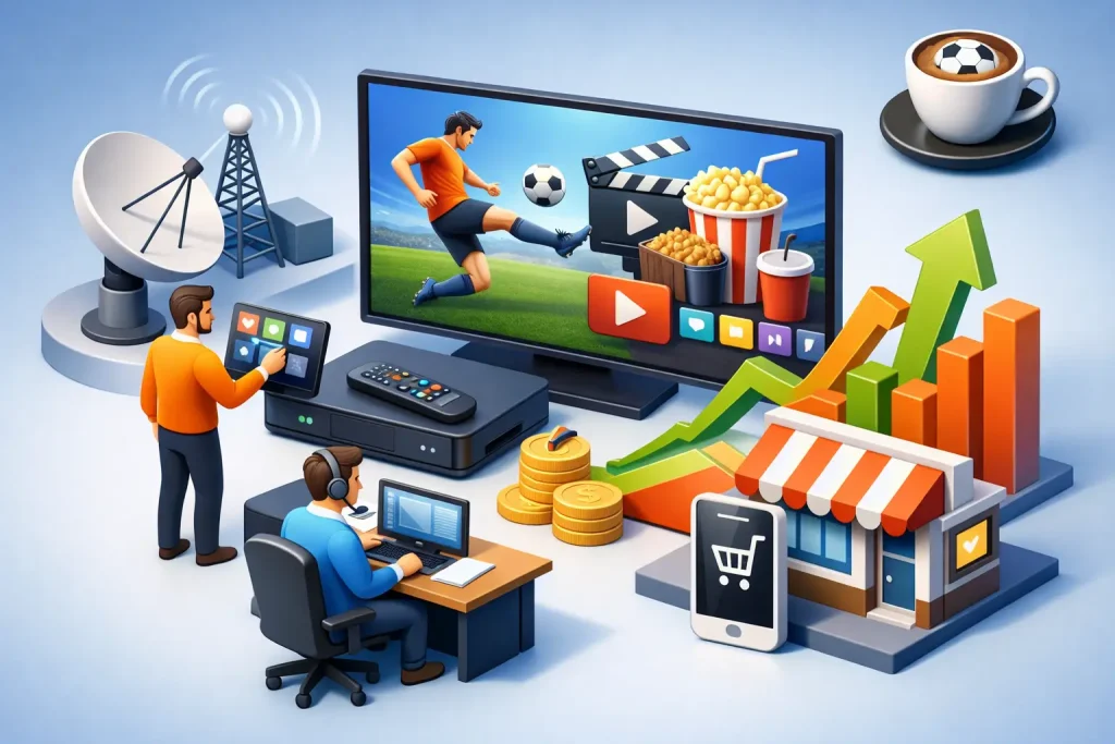 Servizi Pay TV per rivenditori che aumentano il traffico